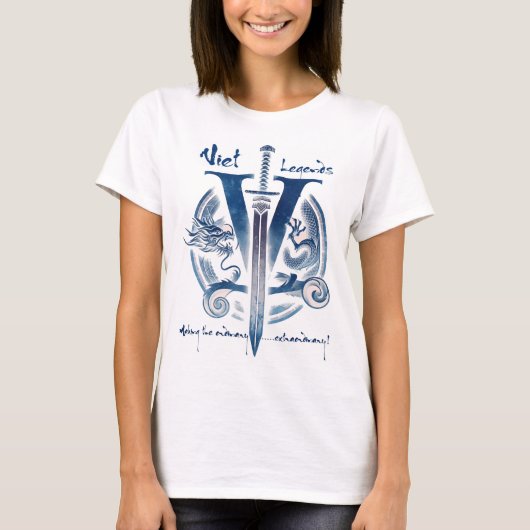 Viet Legends Wit Alt Logo T-shirt (Voorkant)