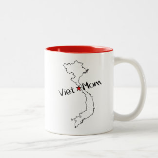 Viet*mama! Viering van Vietnamese kinder moeders Tweekleurige Koffiemok