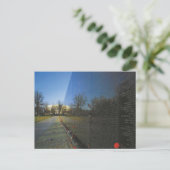 Viet Nam-muurmonument in Washington D.C. Briefkaart (Staand voorkant)