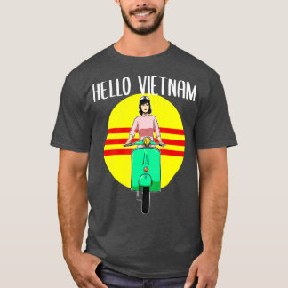 Viet Vietnamese motorfiets Hallo Ao Dai Bik T-shirt