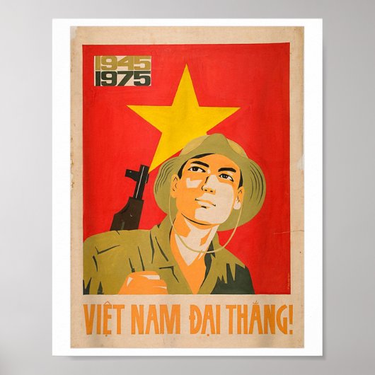 Vietcong Propaganda Poster - Communistische Oorlog (Voorkant)