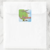 Viëtgenochtend poster vierkante sticker (Tas)