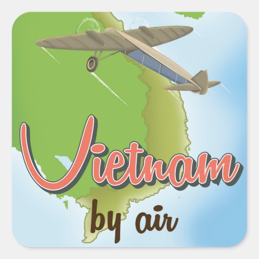 Viëtgenochtend poster vierkante sticker (Voorkant)