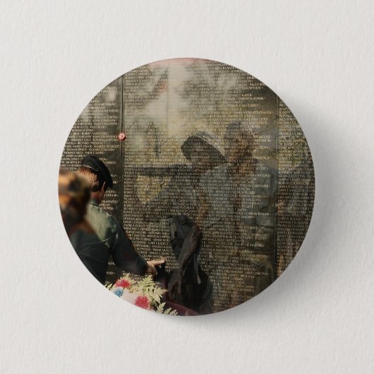 Viëtherenherdenking Ronde Button 5,7 Cm (Voorkant)