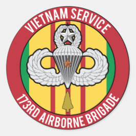 Vietnam 173e Airborne Master Ronde Sticker