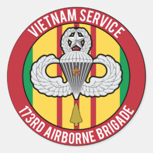 Vietnam 173e Airborne Master Ronde Sticker
