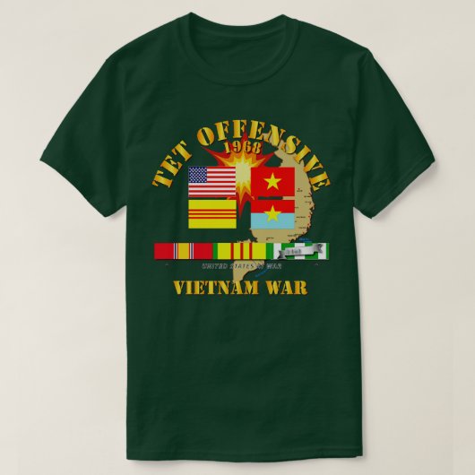 Vietnam 1968 Tet Offensief T-shirt (Design voorkant)