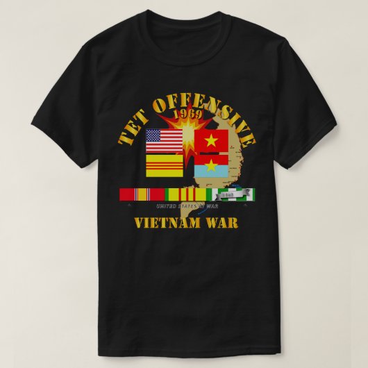 Vietnam 1969 tet offensief t-shirt (Design voorkant)