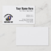 Vietnam - 1e AVN BDE UH-1 Visitekaartje (Voorkant / Achterkant)