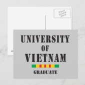 Vietnam afstuderen stencil briefkaart (Voorkant / Achterkant)