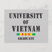 Vietnam afstuderen stencil briefkaart (Voorkant)