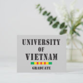 Vietnam afstuderen stencil briefkaart (Staand voorkant)
