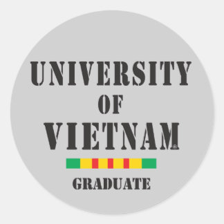 Vietnam afstuderen stencil sticker