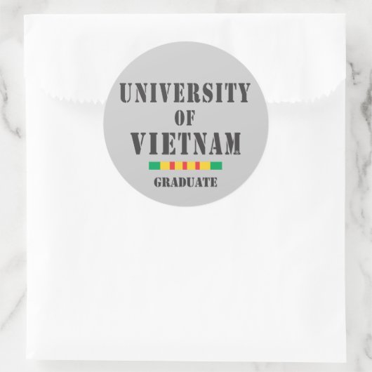 Vietnam afstuderen stencil sticker (Tas)
