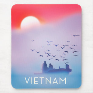 Vietnam avondzon Vakantieposter Muismat