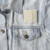 Vietnam, Azië 106 Vierkante Button 5,1 Cm (In situ)