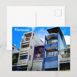 Vietnam Azië Straatfotografie Feestdagenkaart