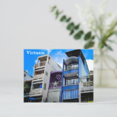 Vietnam Azië Straatfotografie Feestdagenkaart (Staand voorkant)