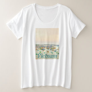 Vietnam Boten Grote Maat T-shirt