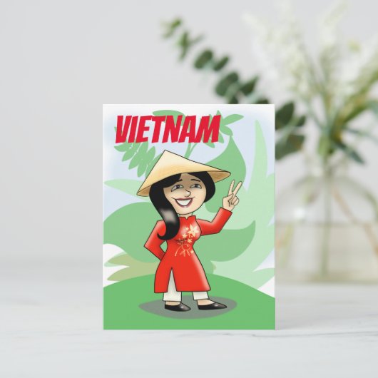 Vietnam Briefkaart (Staand voorkant)