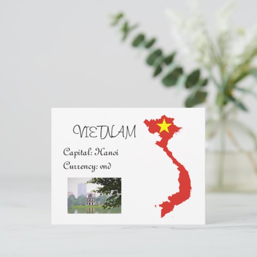 Vietnam Briefkaart (Staand voorkant)