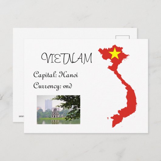 Vietnam Briefkaart (Voorkant / Achterkant)