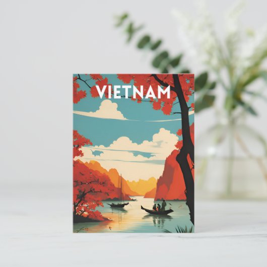 Vietnam  briefkaart (Staand voorkant)