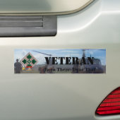 Vietnam bumper sticker voor de vierde infanteriedi (Op auto)