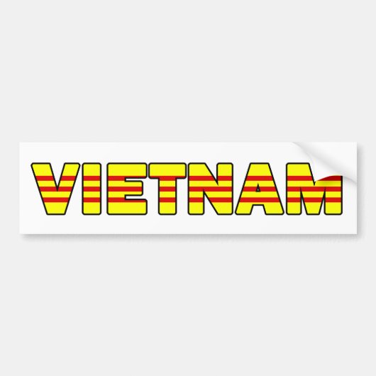 Vietnam bumpersticker (Voorkant)