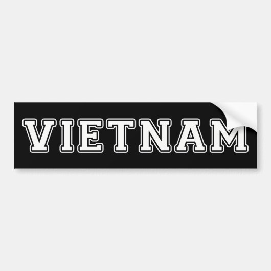 Vietnam Bumpersticker (Voorkant)