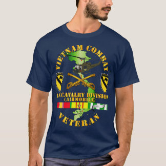 Vietnam Combat Cavalry Veteraan w 1st Cavalry Div  T-shirt