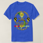 Vietnam Combat Cavalry Veteran w 2e Bn 12e Cav D T-shirt (Design voorkant)