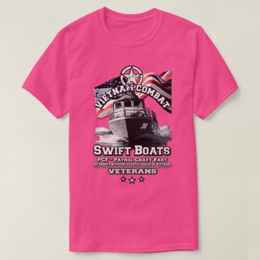 Vietnam Combat PCF SWIFT BOAT T-shirt (Design voorkant)