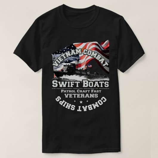 Vietnam Combat PCF Swift Boats T-shirt (Design voorkant)