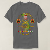 Vietnam Combat Vet 6th Bn 15th Artillery 23rd Arti T-shirt (Design voorkant)