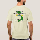 Vietnam Combat Veteran T Shirt (Achterkant)