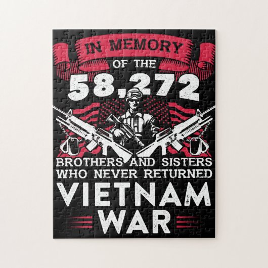 Viëtnam de oorlog in Vietnam in herinnering die no Legpuzzel (Verticaal)