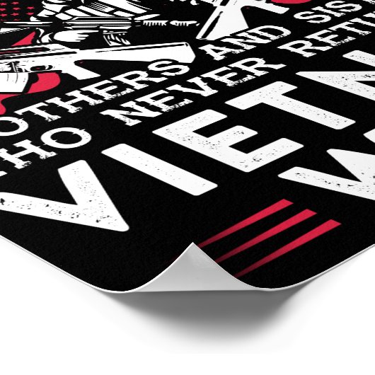 Viëtnam de oorlog in Vietnam in herinnering die no Poster (Hoek)