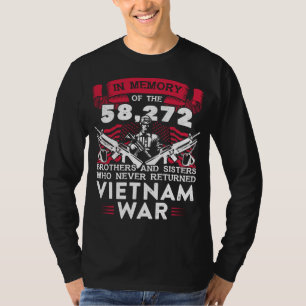 Viëtnam de oorlog in Vietnam in herinnering die no T-shirt