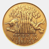 Vietnam dienstmedaille sticker (Voorkant)