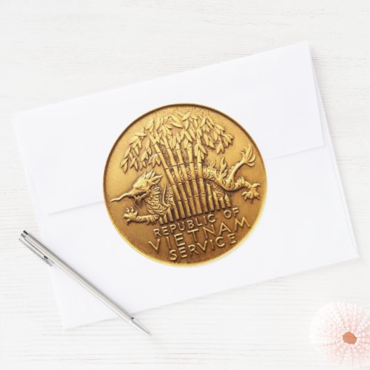 Vietnam dienstmedaille sticker (Envelop)
