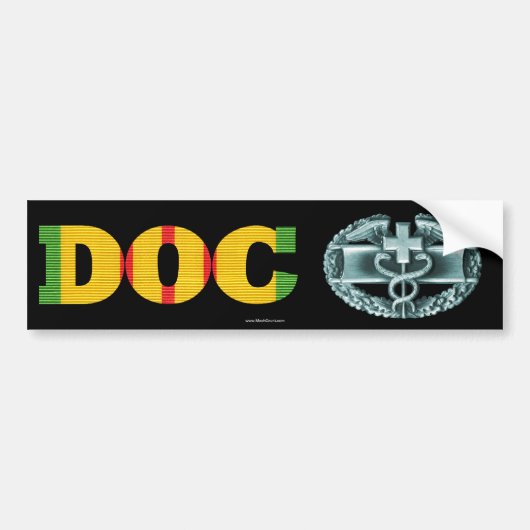 Vietnam DOC Combat Medical Badge Sticker (Voorkant)
