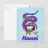 Vietnam  drakenposter Hanoi Briefkaart (Voorkant / Achterkant)