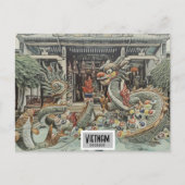 Vietnam Drakentempel,  datum Briefkaart (Voorkant)