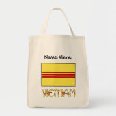 Vietnam en de Zuid-Vietnamese vlag met Jouw naam Tote Bag (Voorkant)
