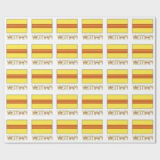 Vietnam en Zuid-Vietnam Cadeaupapier (Vlak)