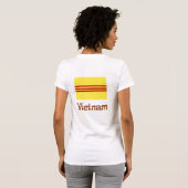 Vietnam- en Zuid-Vietnamese vlag T-shirt (Achterkant volledig)