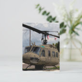  Vietnam Era Euh-1 Huey Militaire Chopper Briefkaart (Staand voorkant)