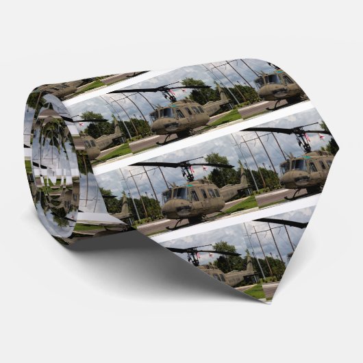  Vietnam Era Euh-1 Huey Militaire Chopper Stropdas (Opgerold)