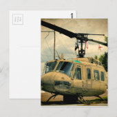  Vietnam Era Euh-1 Huey Militaire Helikopter Briefkaart (Voorkant / Achterkant)